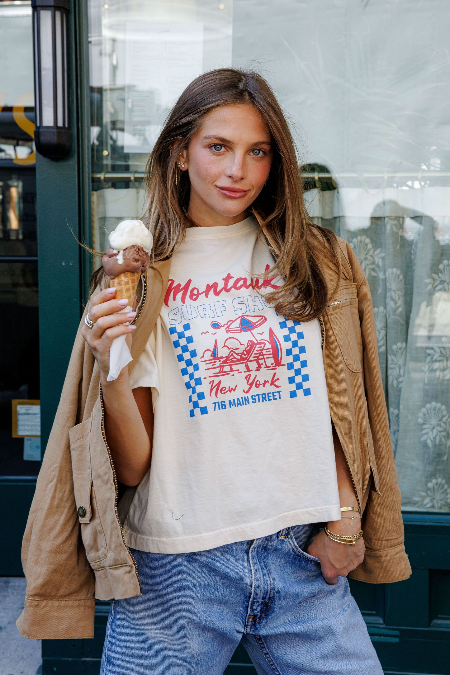 Mountauk Surf Shop - Boyfriend Tee