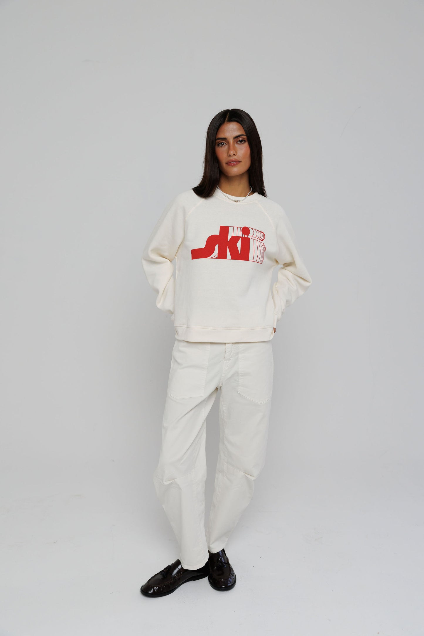 Retro Ski - Raglan Crew Fleece