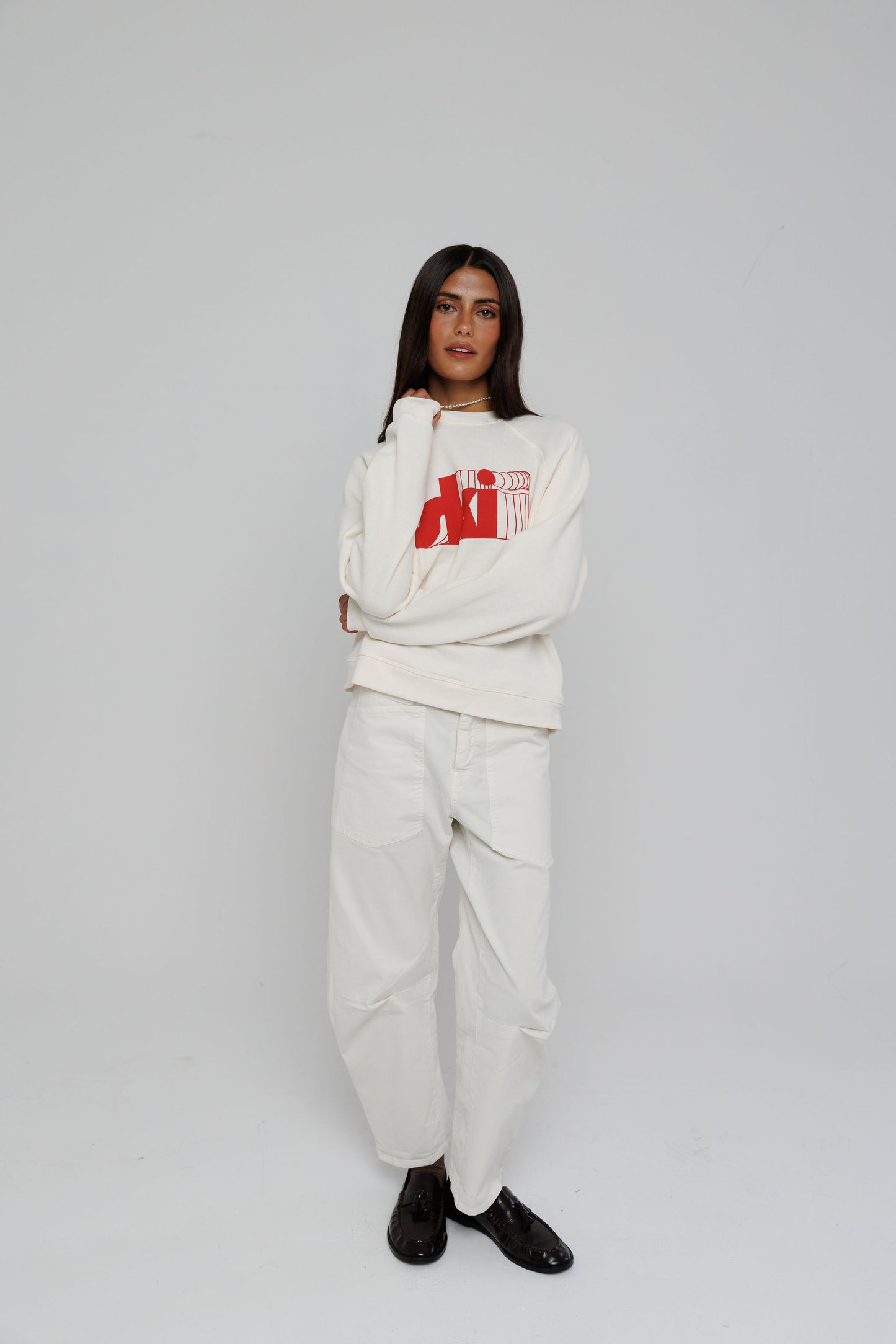 Retro Ski - Raglan Crew Fleece