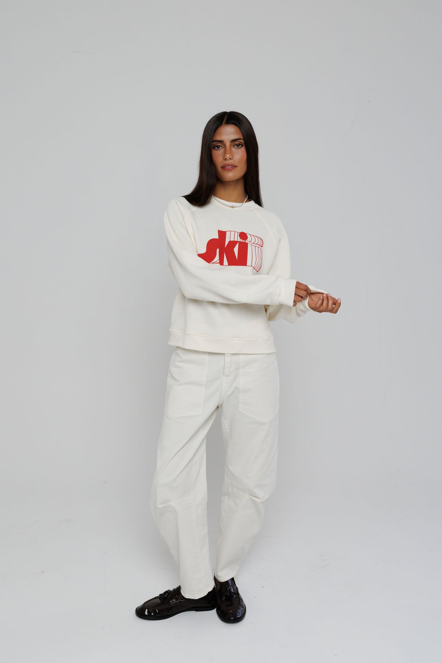 Retro Ski - Raglan Crew Fleece