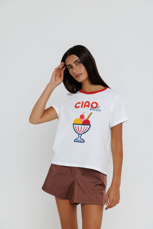 Ciao Bella Ice Cream - Ringer Tee