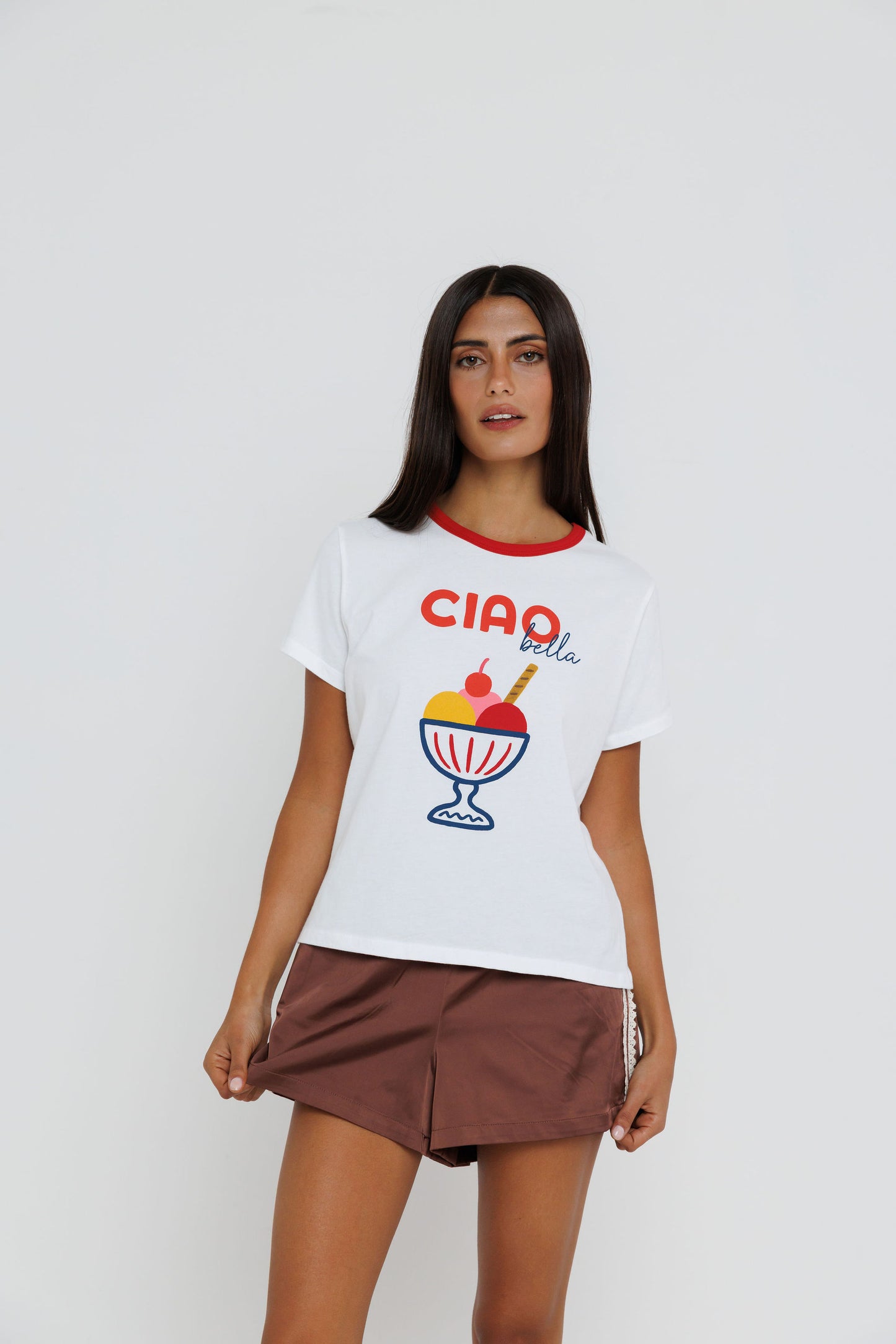 Ciao Bella Ice Cream - Ringer Tee