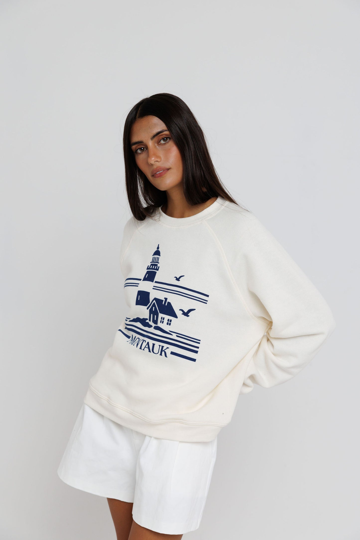 Montauk Lighthouse - Raglan Sweatshirt