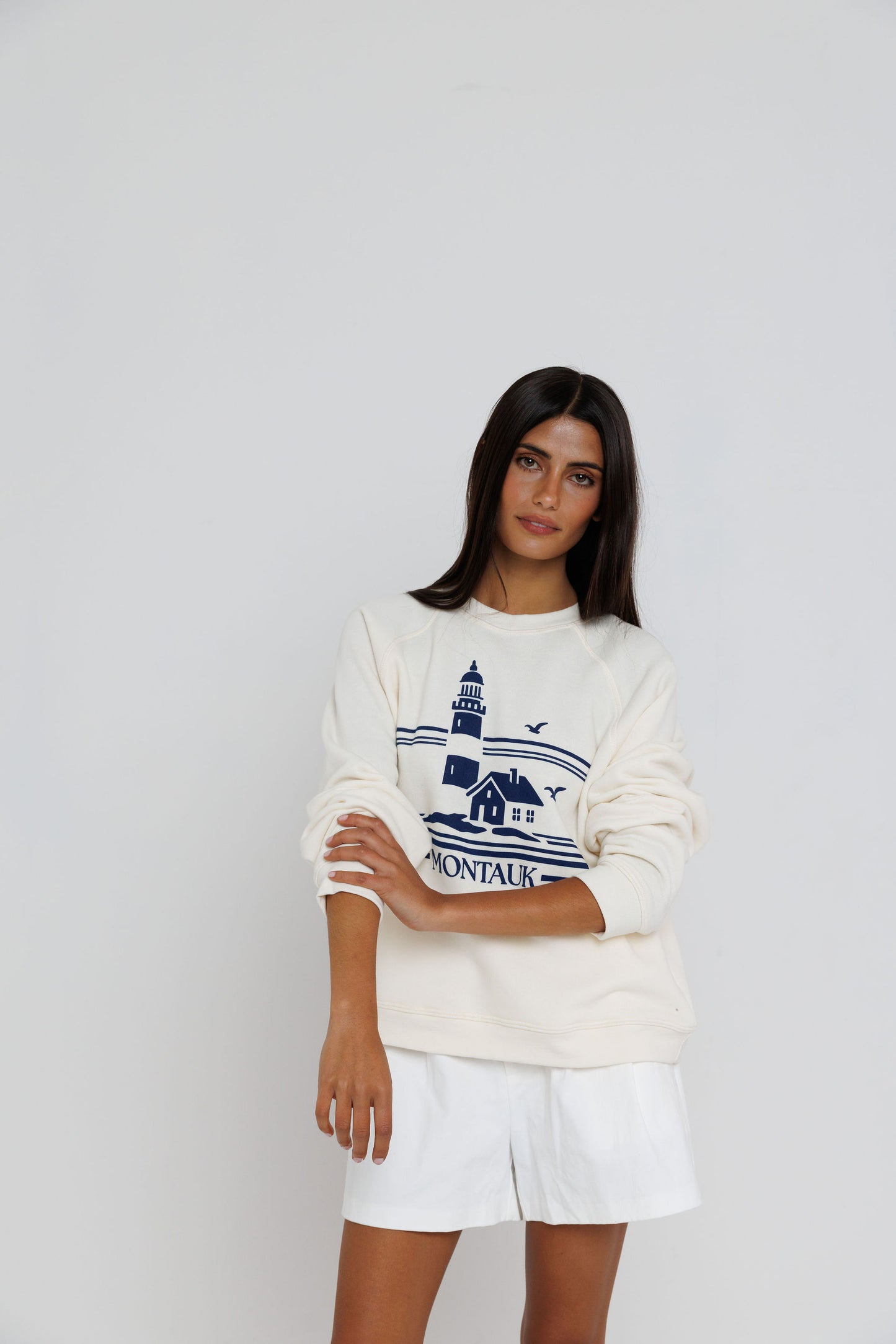 Montauk Lighthouse - Raglan Sweatshirt