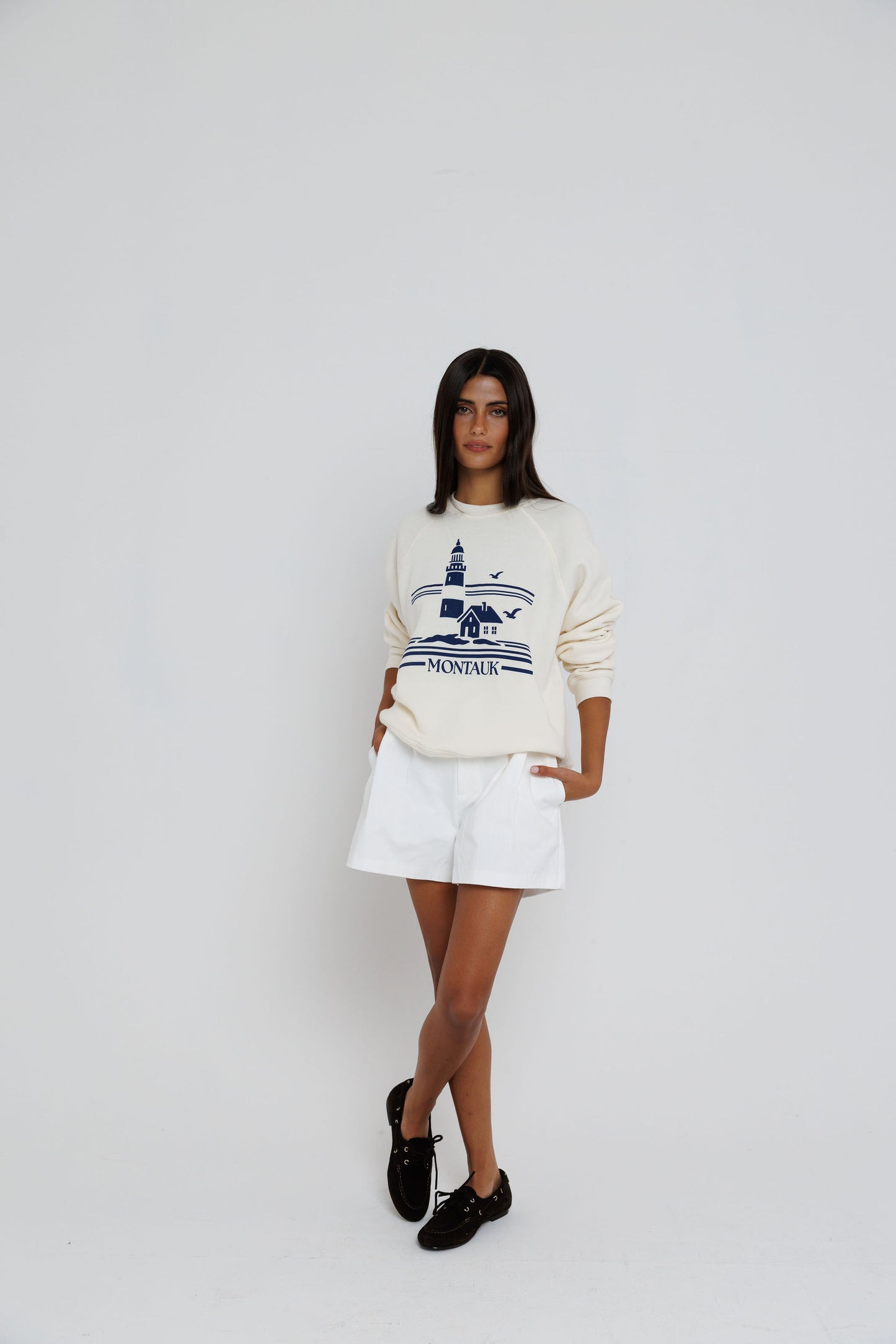 Montauk Lighthouse - Raglan Sweatshirt