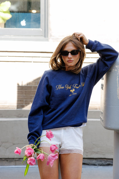 NY Tennis Club - Raglan Crew